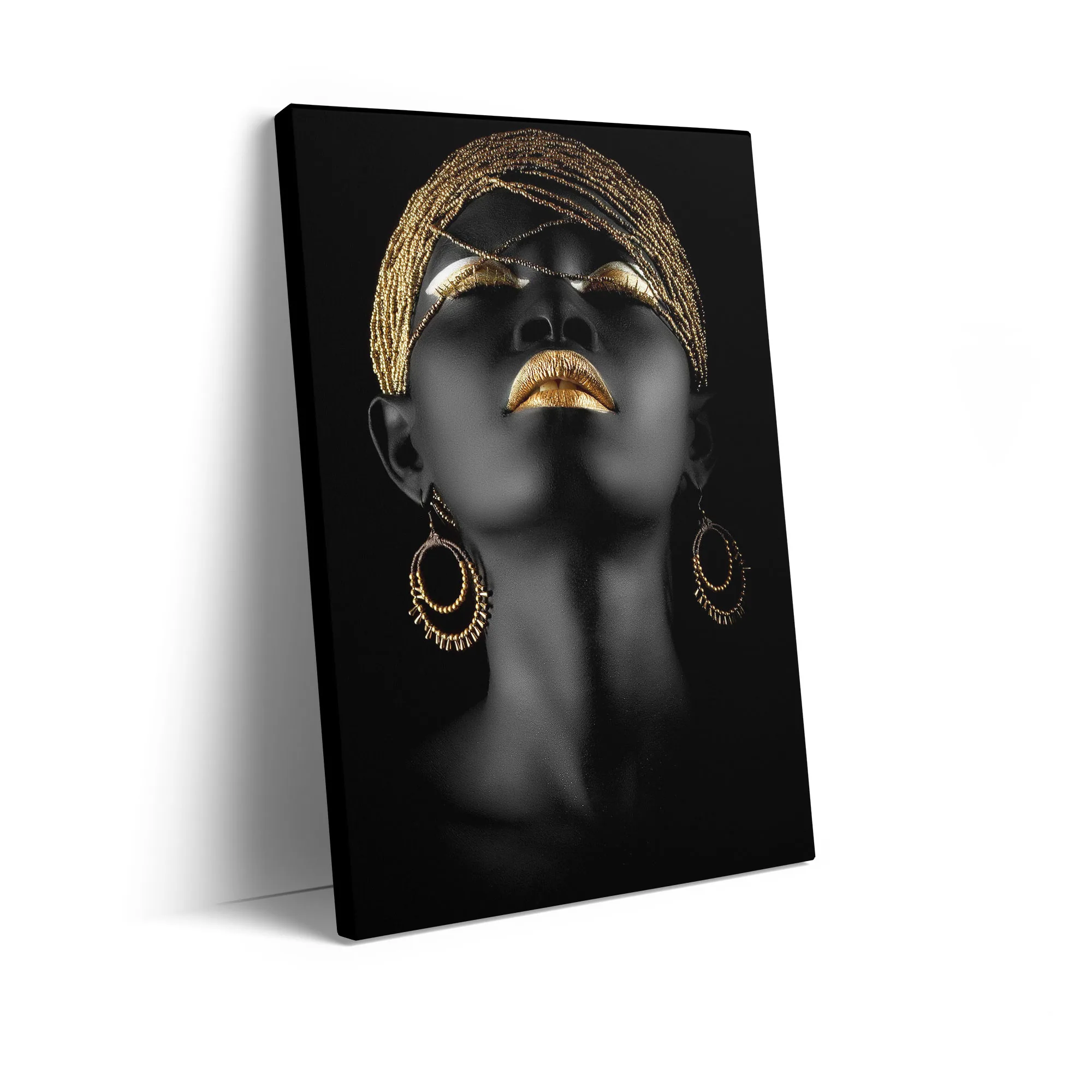 Black gold african woman