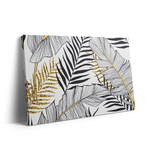 Gold minimalist tropical