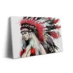 Red indian girl