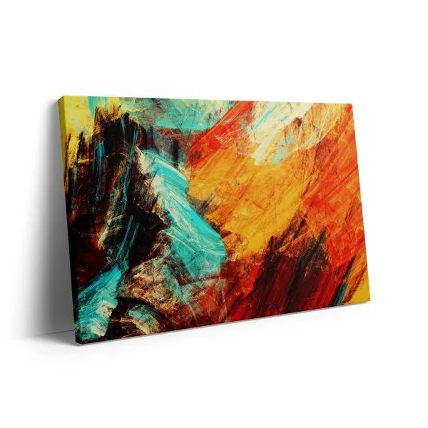 Orange abstract art