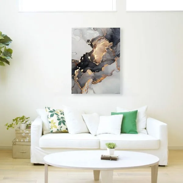 abstract gold marbel