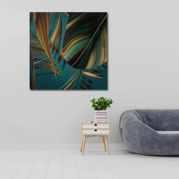 Tropical green flowers