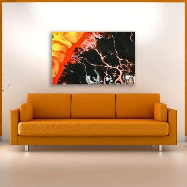 Black and orange ink colors