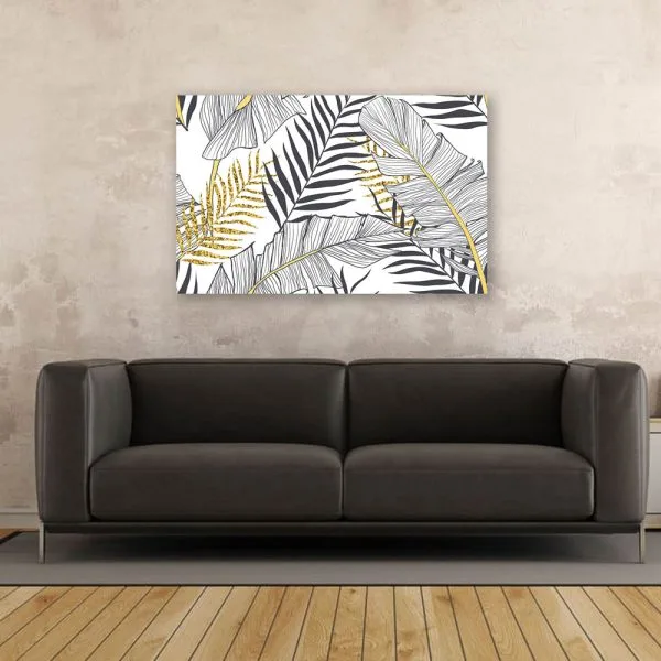 Gold minimalist tropical