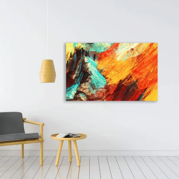 Orange abstract art