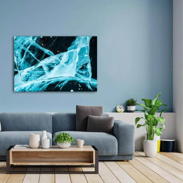 Abstract blue color splashed